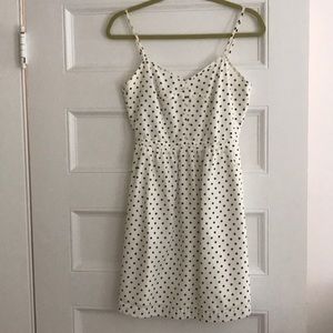 J.Crew silk polka dot dress